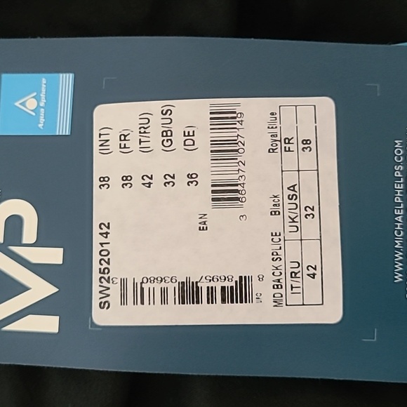 MP Michael Phelps Mid Splice Back Team Swimsuit Size 32/6 - Picture 7 of 9